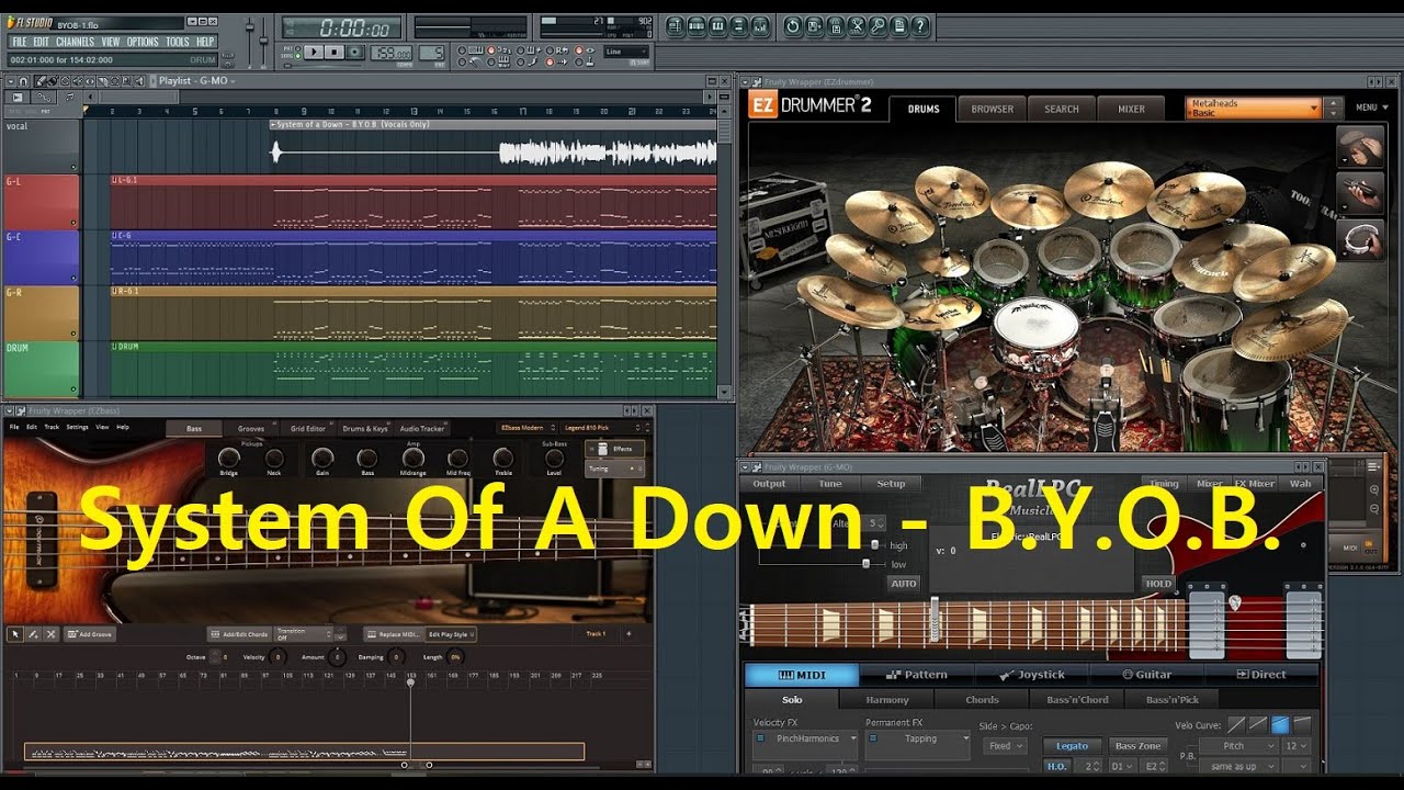 System Of A Down - B.Y.O.B. (FL Studio Cover)