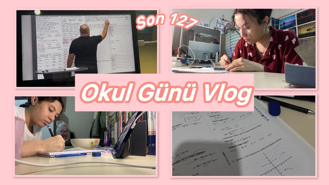 ~Son 127✨Okul Günü Vlog. Tyt Denemesi + Ayt Edebiyat ve Tarih.