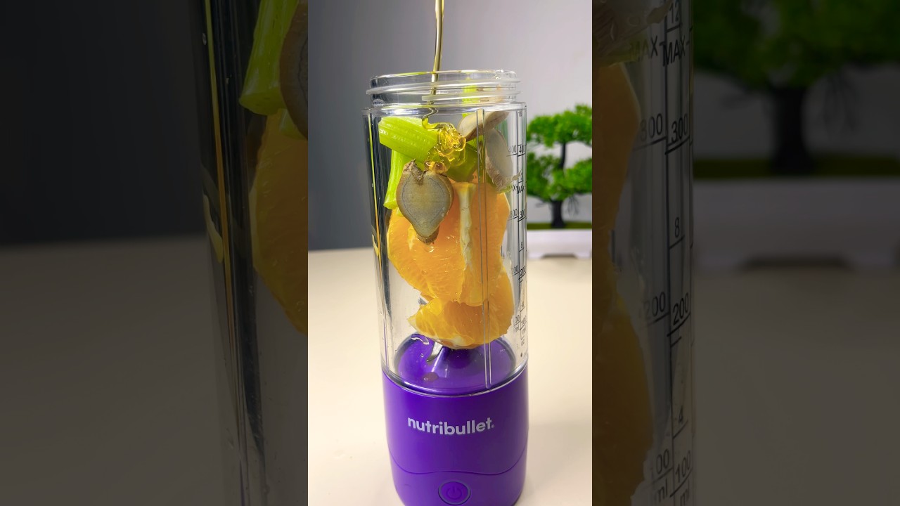 Blended Celery, Orange & Ginger&hellip; The Results SHOCKED Me! 😱 | Nutribullet Recipe #juicer #smoothie