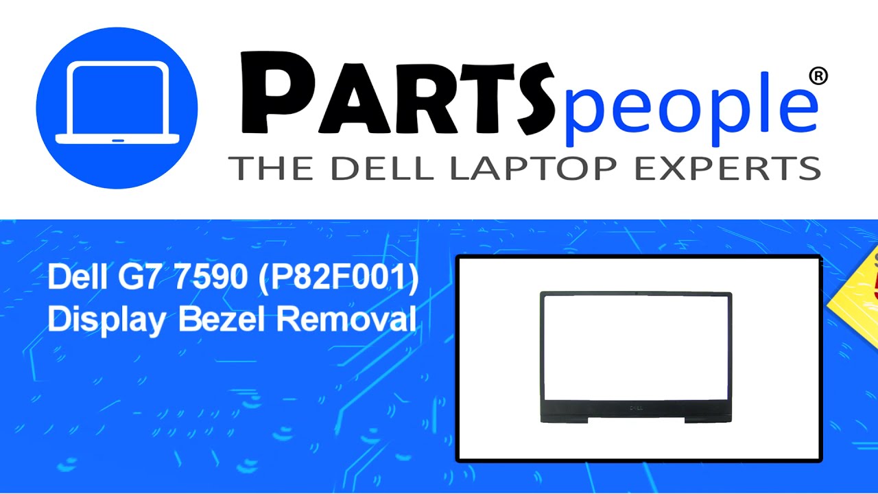 Dell G7-7590 (P82F001) Display Bezel How-To Video Tutorial
