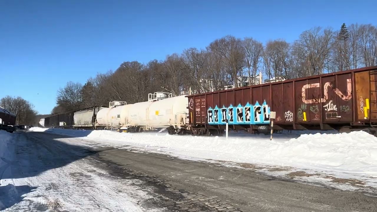 M436 The Framingham Flyer Hurries Past Sharon in West Springfield W/ You g Lady Conductor In Charge 