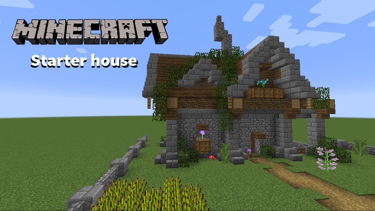 Minecraft How to build - Starter house / spawn house tutorial