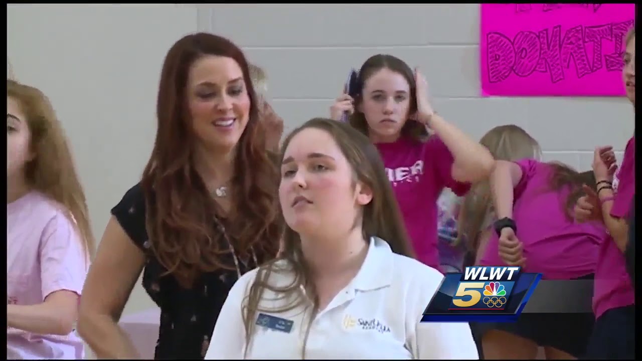 St. Ursula students cut hair to help cancer patients