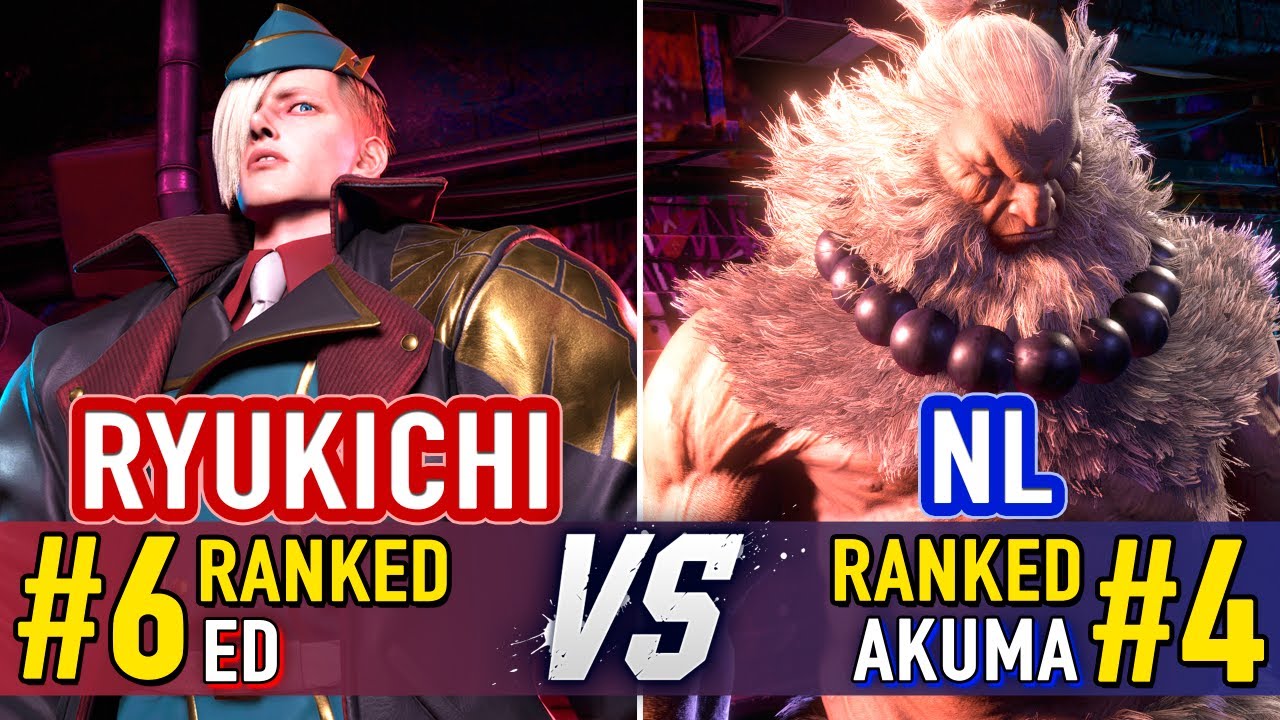 SF6 🤜 Ryukichi (#6 Ranked Ed) vs NL (#4 Ranked Akuma) 🤛 SF6 High Level Gameplay