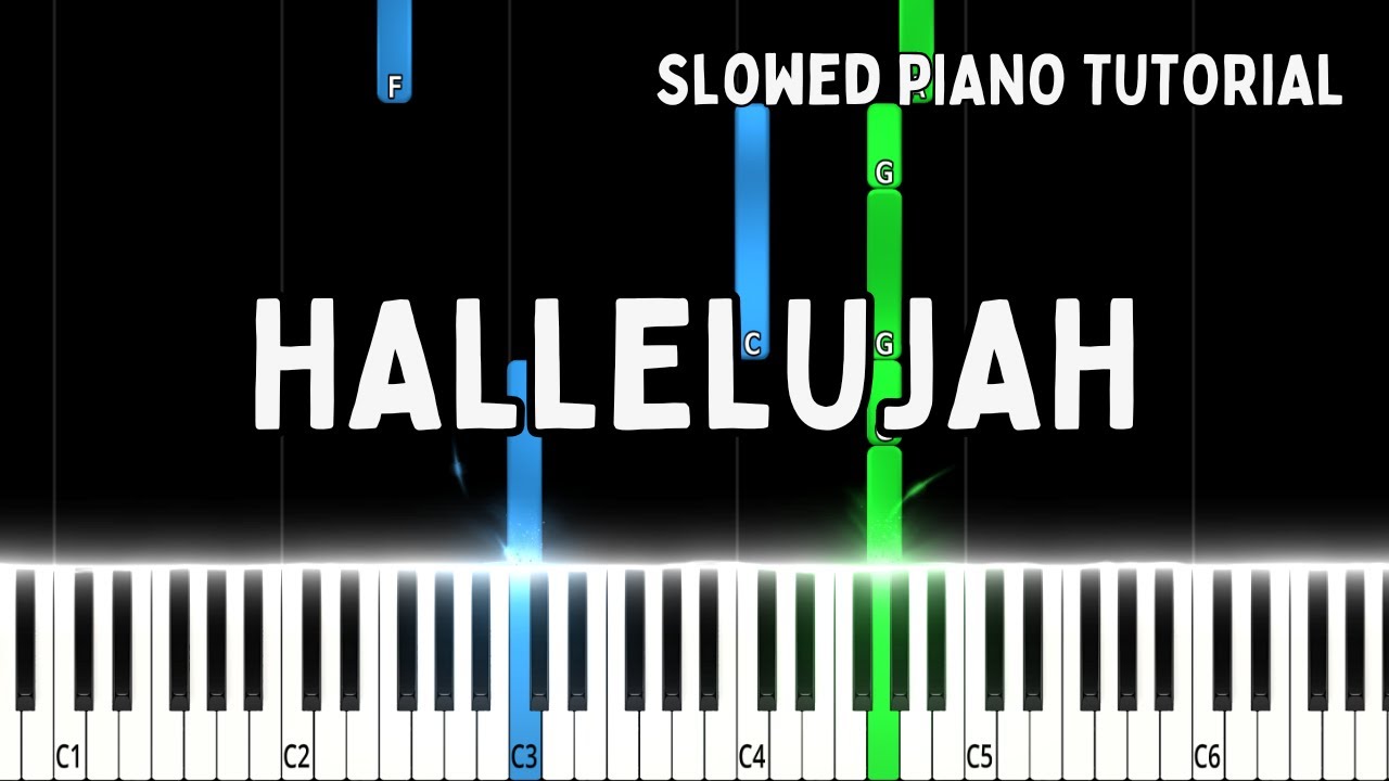 Hallelujah – Leonard Cohen │ Slowed Piano Tutorial + Sheet Music