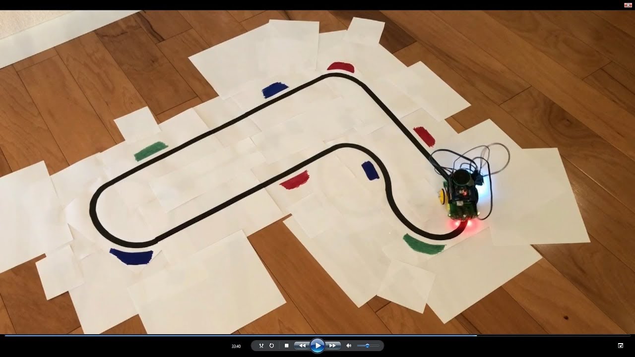 Line Following Car with Color Recognition and EasyVR 3 Speech