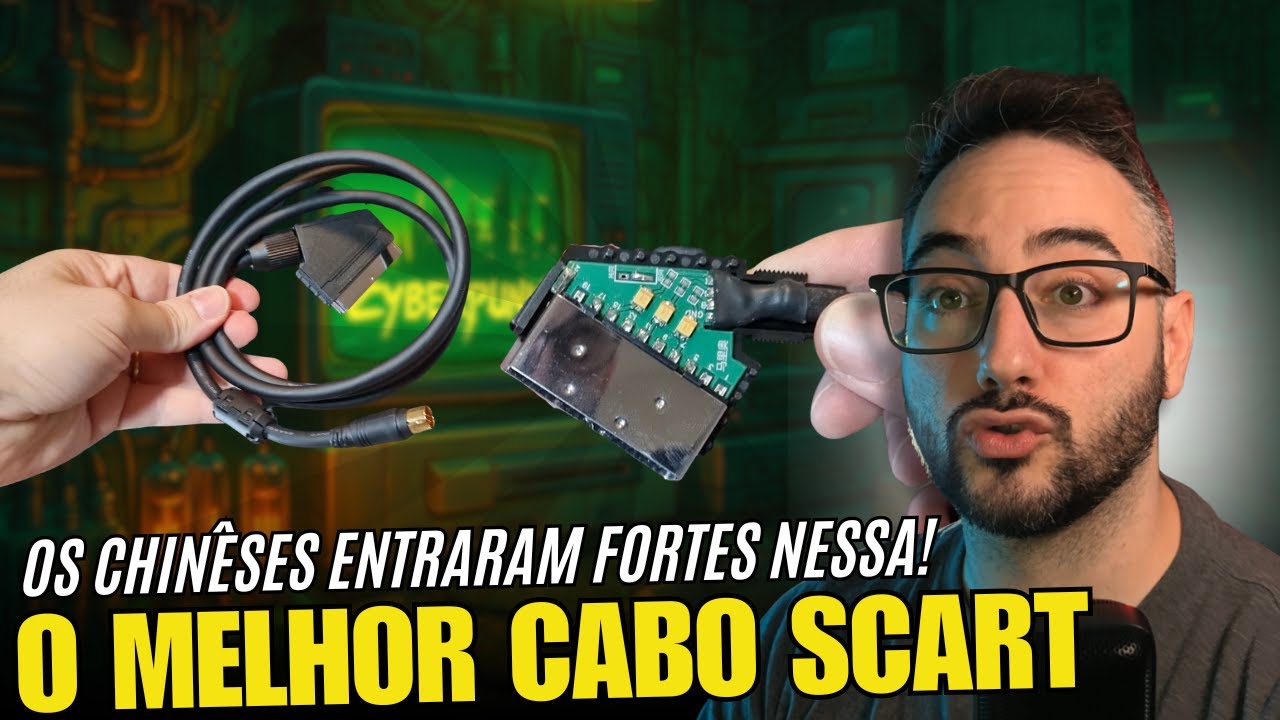 O Melhor Cabo SCART da China? 🤯 Agora com T&acirc;ntalo, Blindagem e Filtro Ferrite!