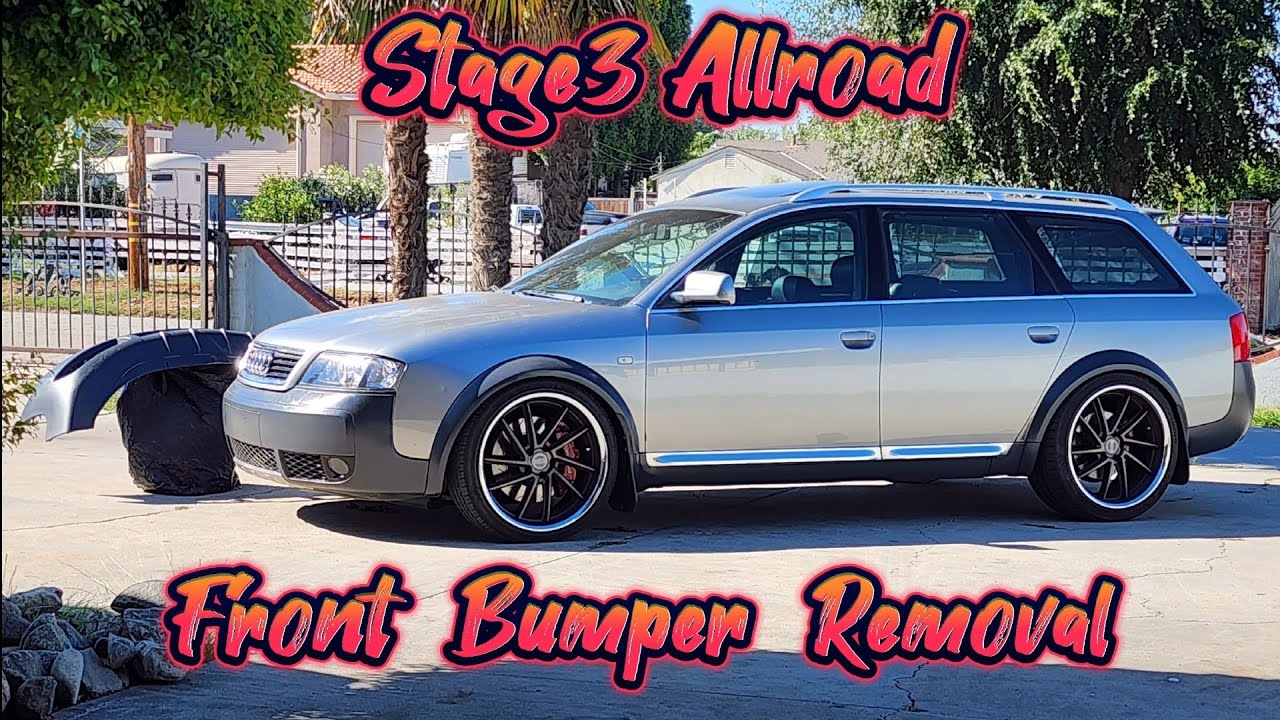 Снятие переднего бампера C5 Audi Allroad