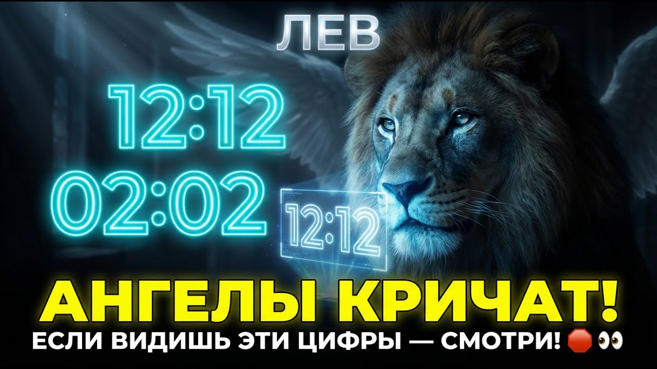 ЛЕВ, ВНИМАНИЕ НА ЦИФРЫ! Если видишь 12:12 или 02:02 - Ангелы кричат тебе Послание Свыше!