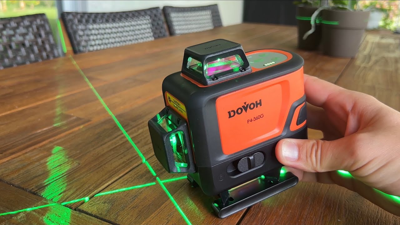 Dovoh laser level: unboxing & how to use examples.