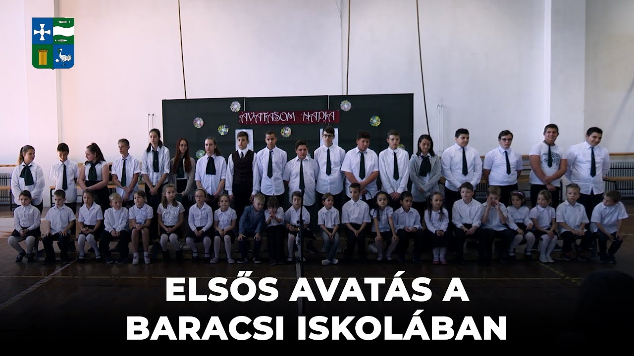 2021.10.19 - Elsős avatás a baracsi iskolában (ünnepség)