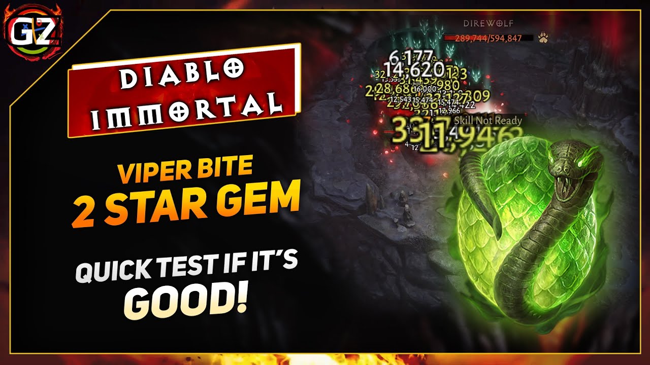 Viper's Bite - 2 Star Gem & How It Works | Is it Good? | Quick Test | Diablo Immortal