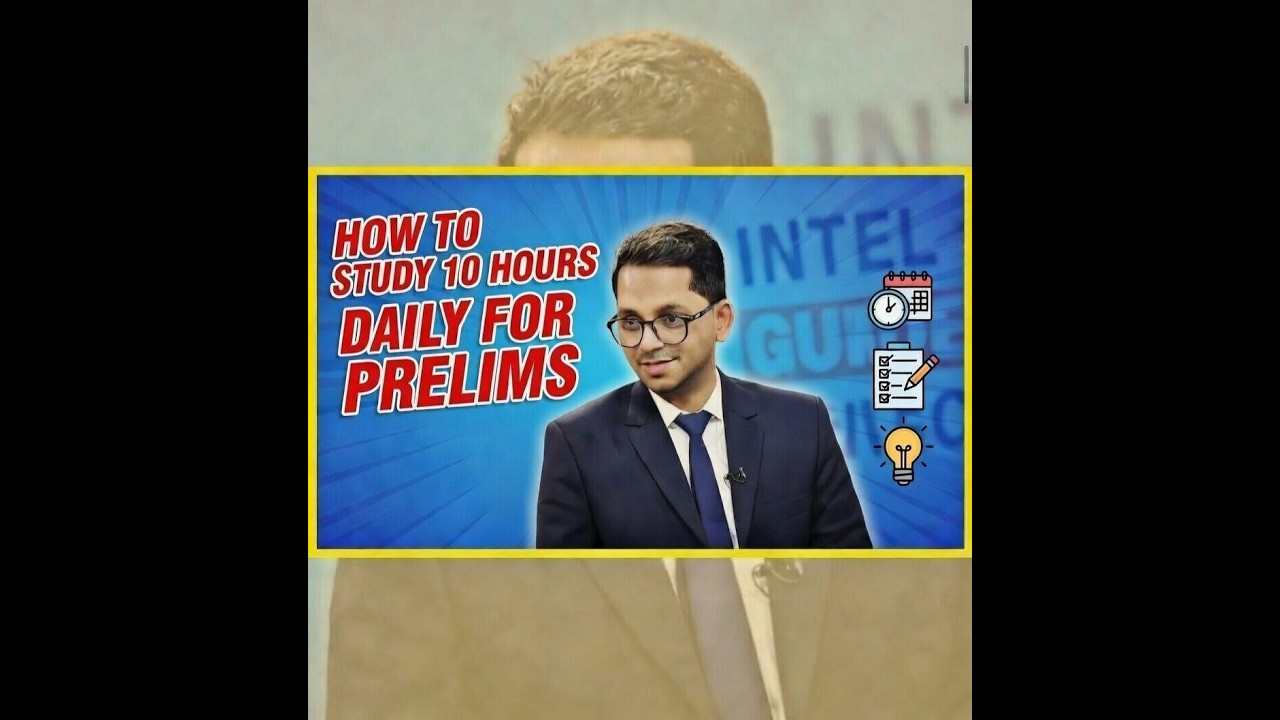 What should be Ideal Daily schedule for Prelims? #prelims #dailyschedule