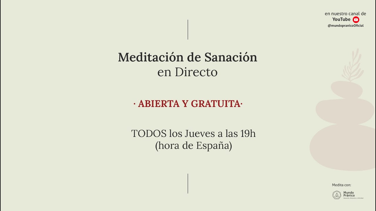 Meditaci&oacute;n de Sanaci&oacute;n en DIRECTO en Mundo Pr&aacute;nico 🧘🏻&zwj;♀️