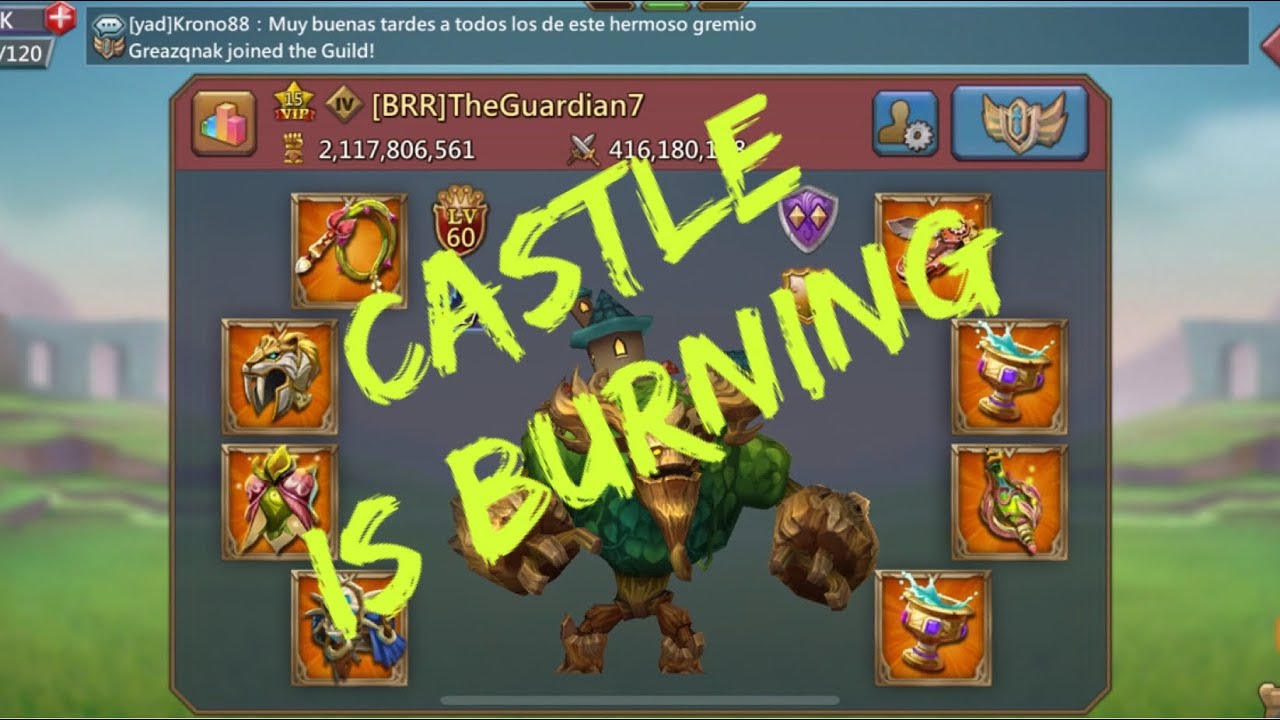 Lords Mobile Trap - Castle Is on FIRE!!! Was it a glitch, was I too late, or he was just too strong?