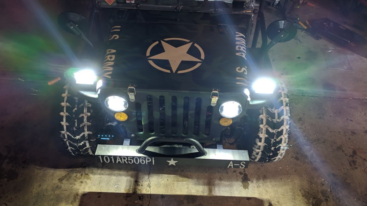 Coolster mini jeep 125cc LIGHT UPGRADES!! (2 month ownership review)
