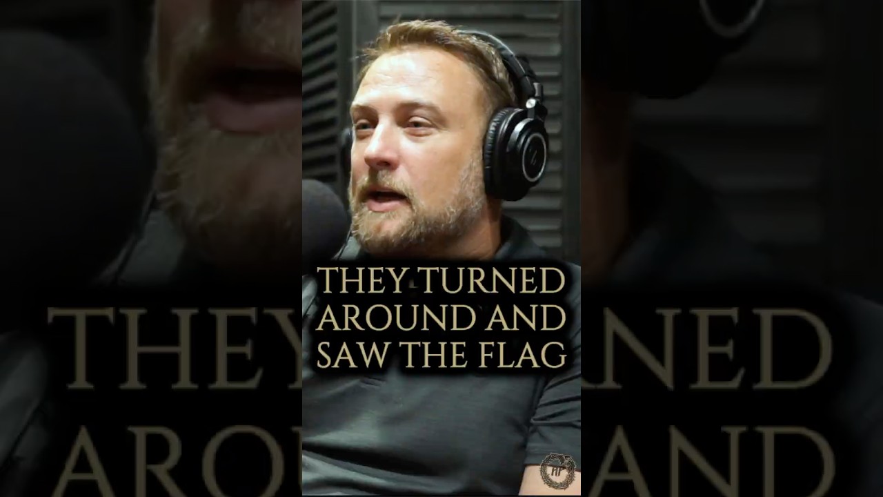 They Turned Around and Saw the American Flag