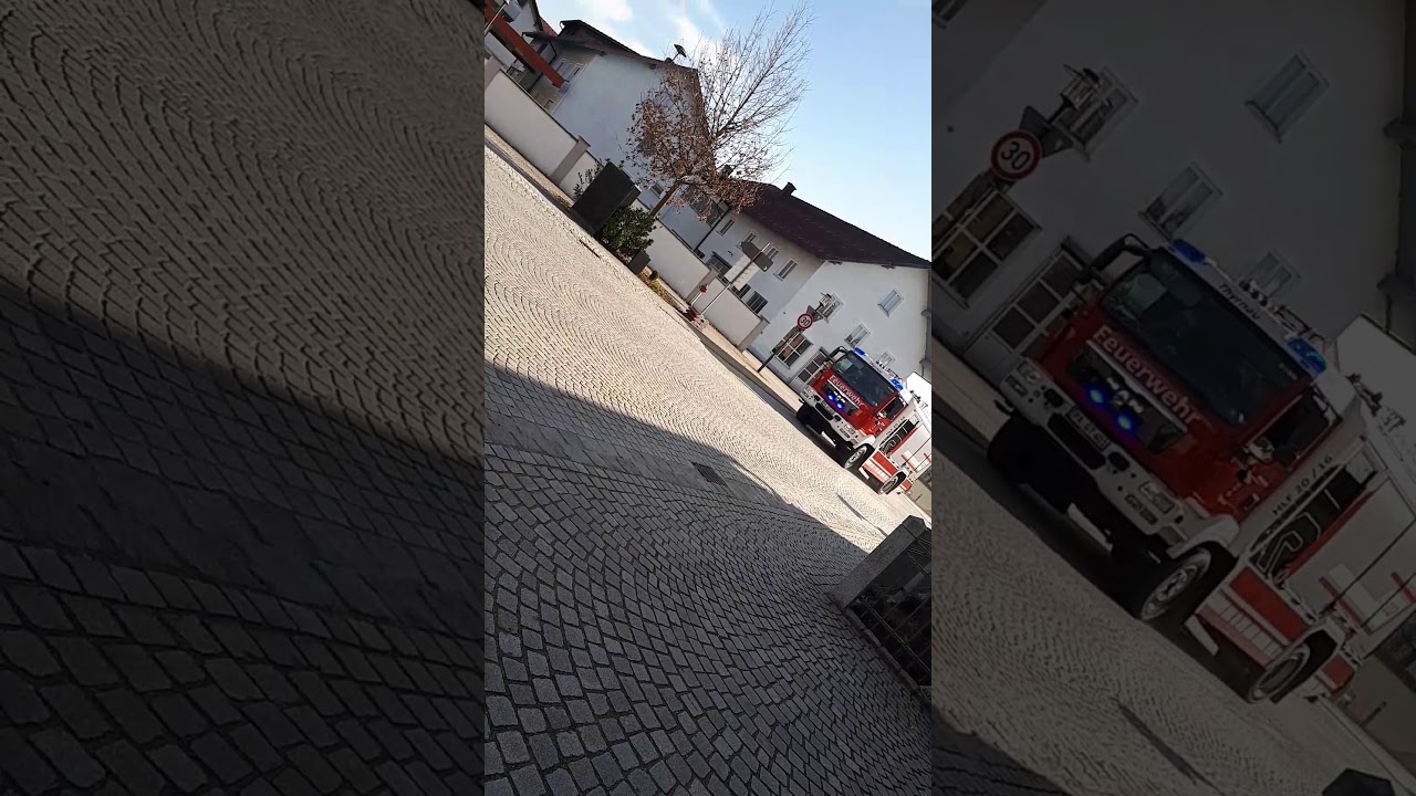 HLF 20/16 der Feuerwehr Thyrnau auf Einsatzfahrt