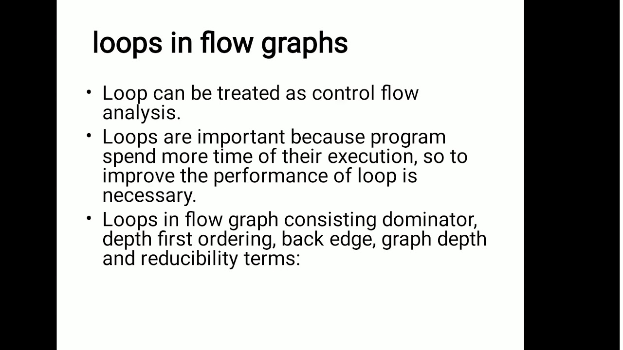 Loops in flow graphs