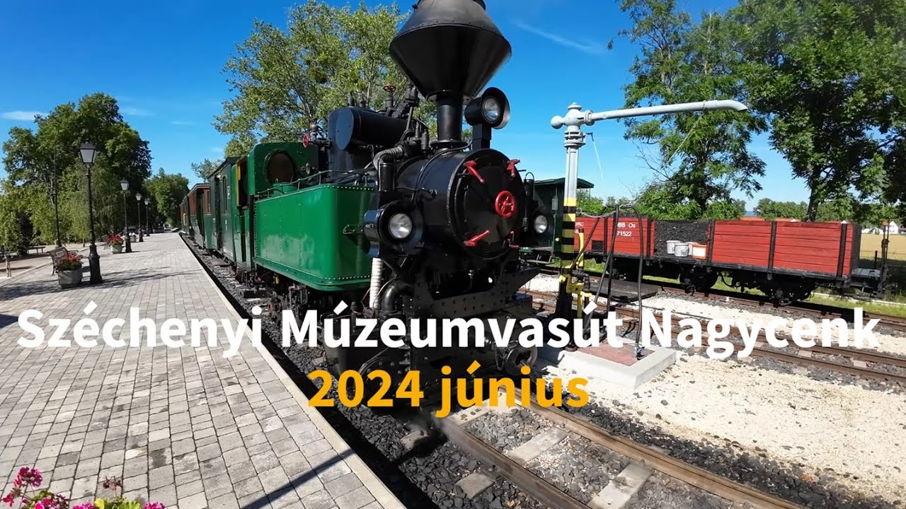 Gőzös menet:Széchenyi Múzeumvasút Nagycenk 2024 június