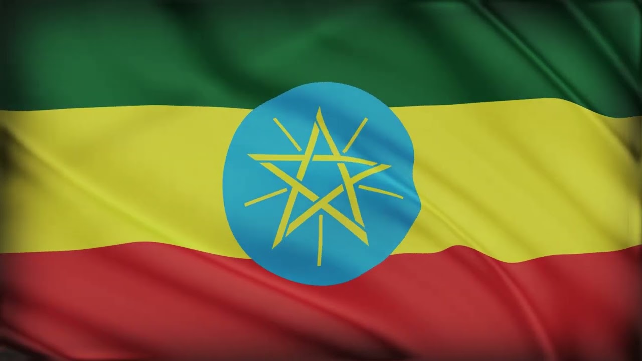 Ethiopia Flag Waving | Ethiopia Flag Background Video