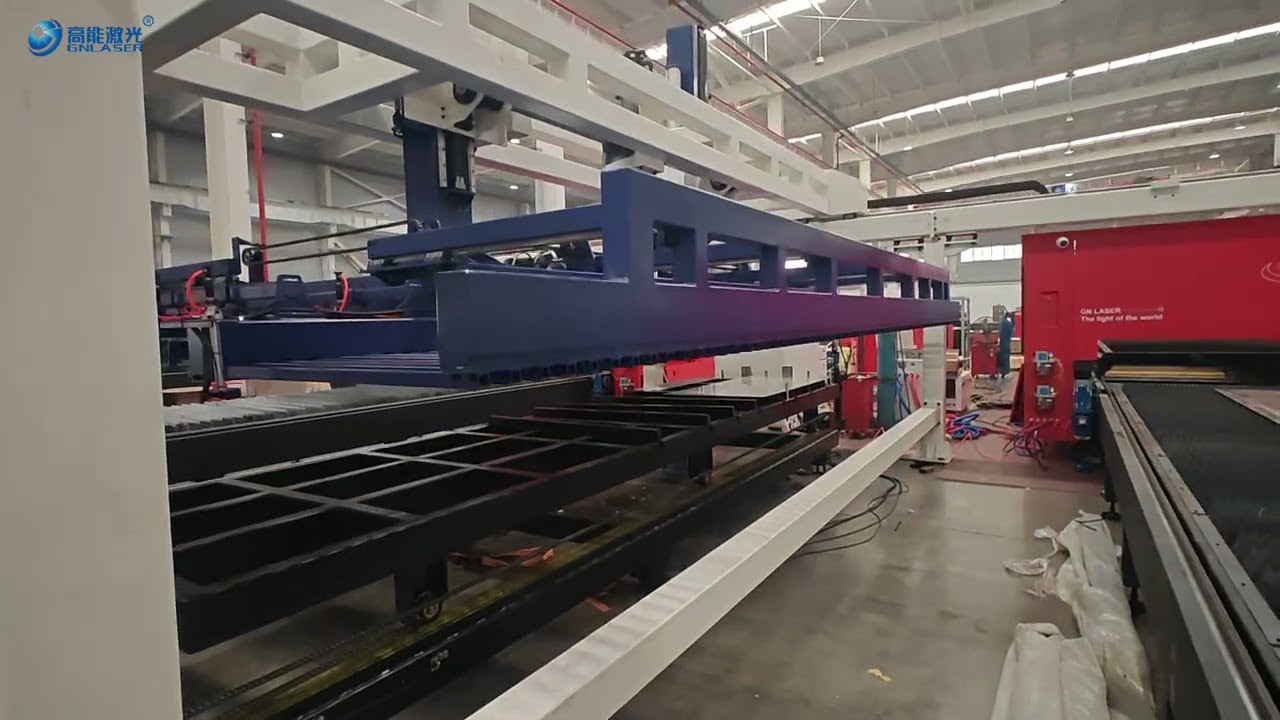 GN Laser sheet metal cutting machine with automatic loading system#gnlaser #lasercuttingmachine 