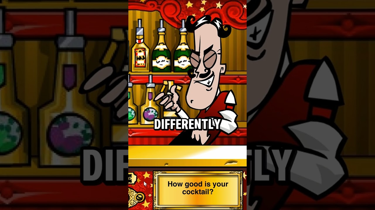 It is possible to make the perfect drink in this game #gaming #games