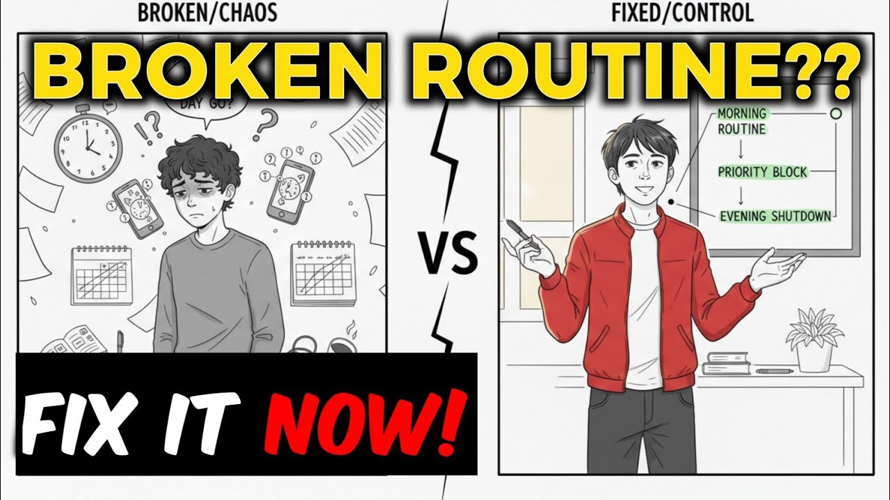 Your Life Is Chaotic Because Your Routine Is BROKEN #selfimprovement #motivation #stoicism