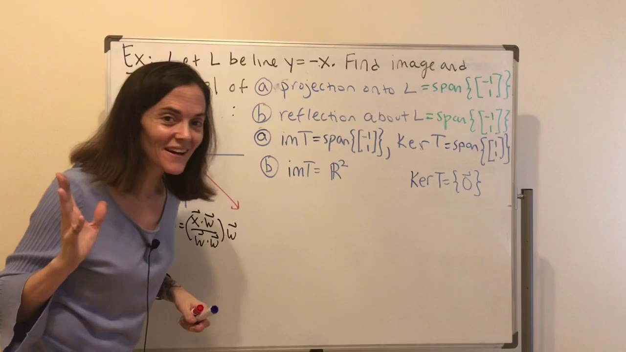 Linear Algebra: Image and Kernel of a Linear Transformation (full lecture)