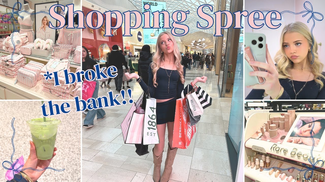 TRYING TO STAY IN £250 BUDGET! *haul + try on🛍️  *buying gifts for my followers 💗
