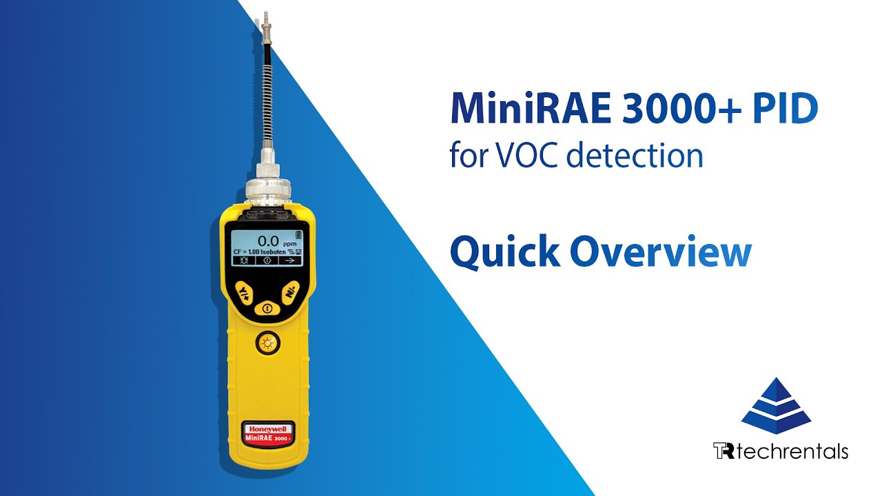 MiniRAE 3000+ PID for VOC Detection - Quick Overview