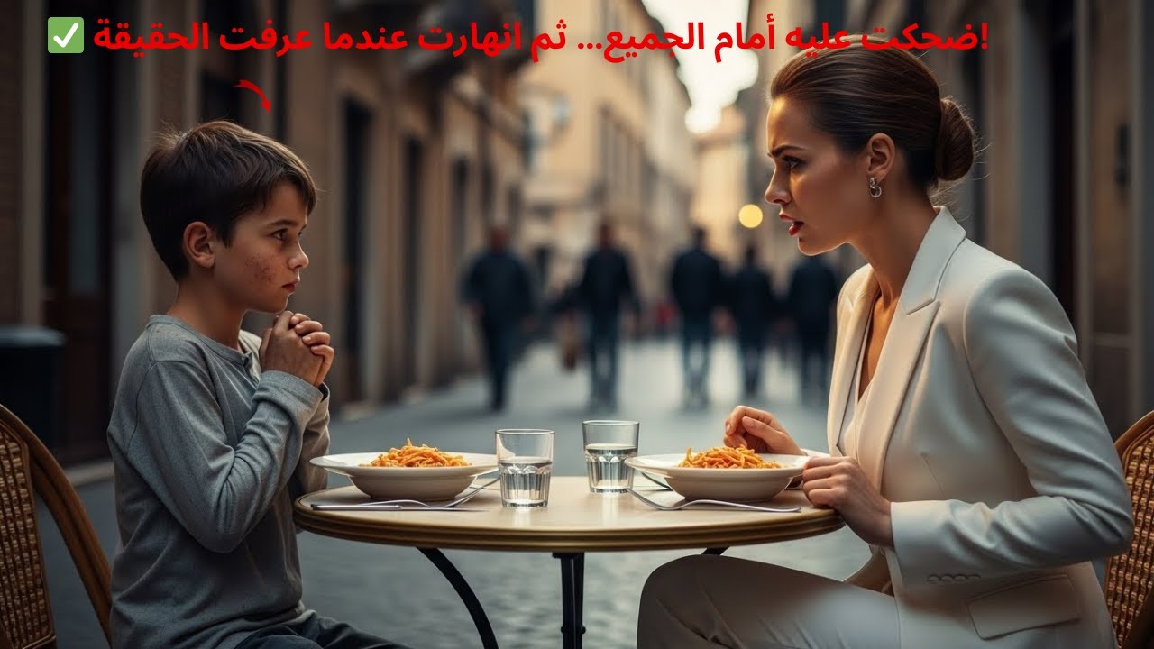 أهانت الطفل الفقير علنًا… ثم بكت عندما انكشف السر الصادم!