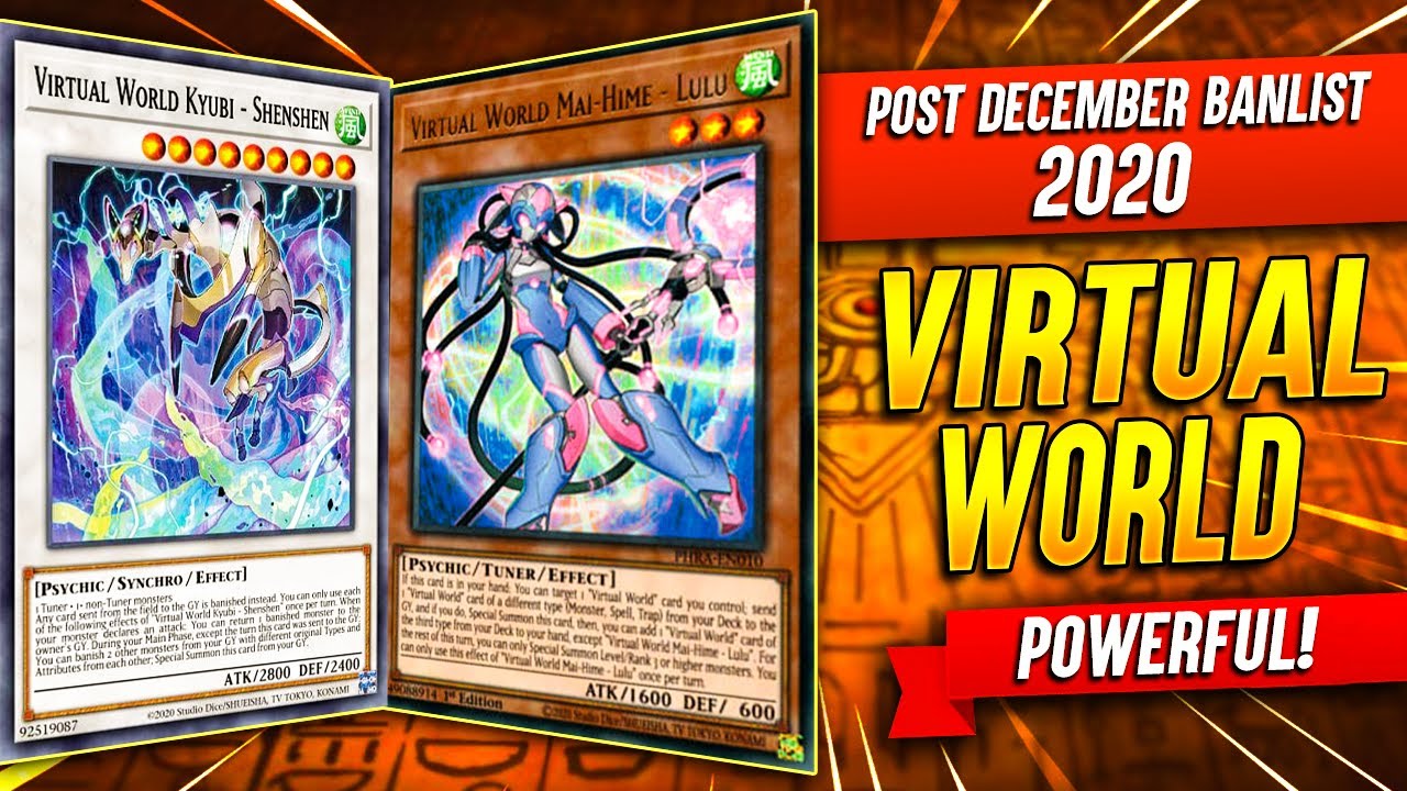 YU-GI-OH! VIRTUAL WORLD Deck Profile 2021 - POST December BANLIST 2020| META!