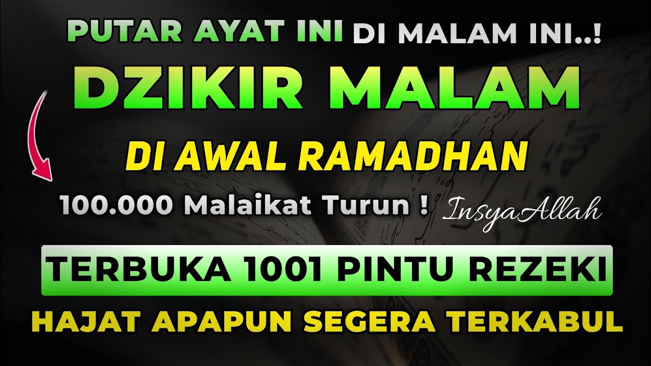 Dzikir Petang Pembuka Rezeki & Pelunas Hutang | Lengkap