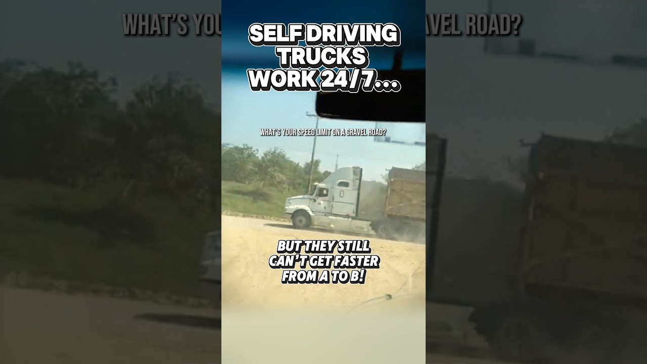 What&rsquo;s your speed limit on a gravel road as a semi truck driver #trucking