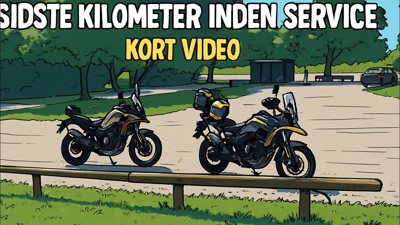 Sidste kilometer inden 1000 km service på Suzuki V-Strom 800RE og Voge DS625X