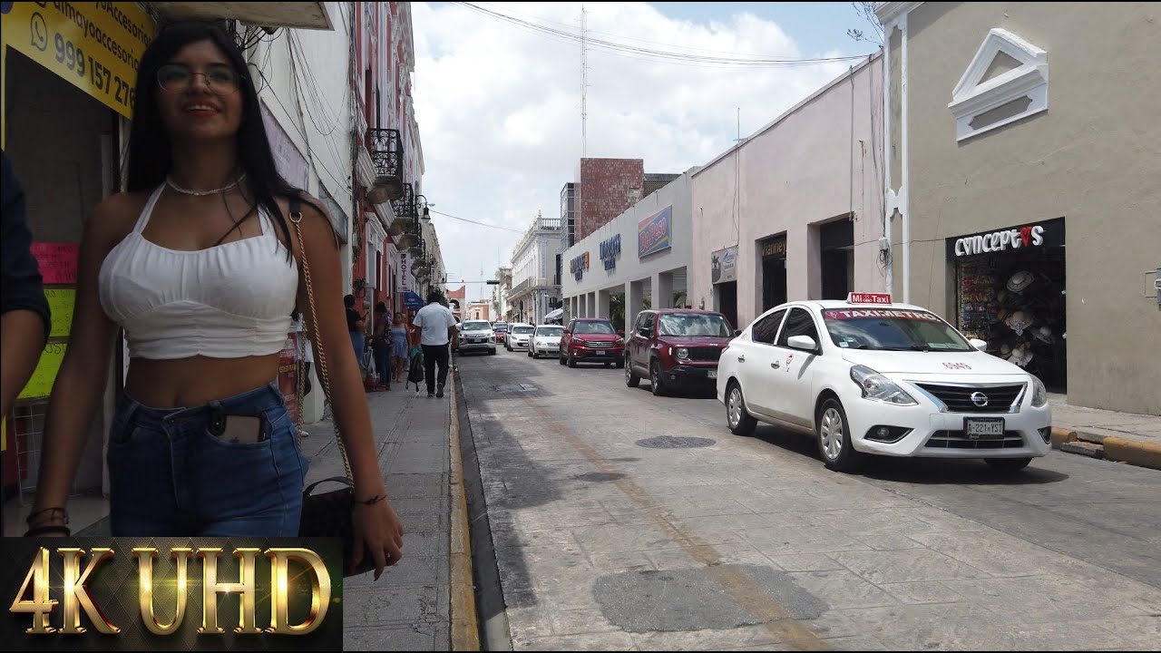 ADO, Center, La negrita,Merida City,Yucatan, 4k street walk, July 2023