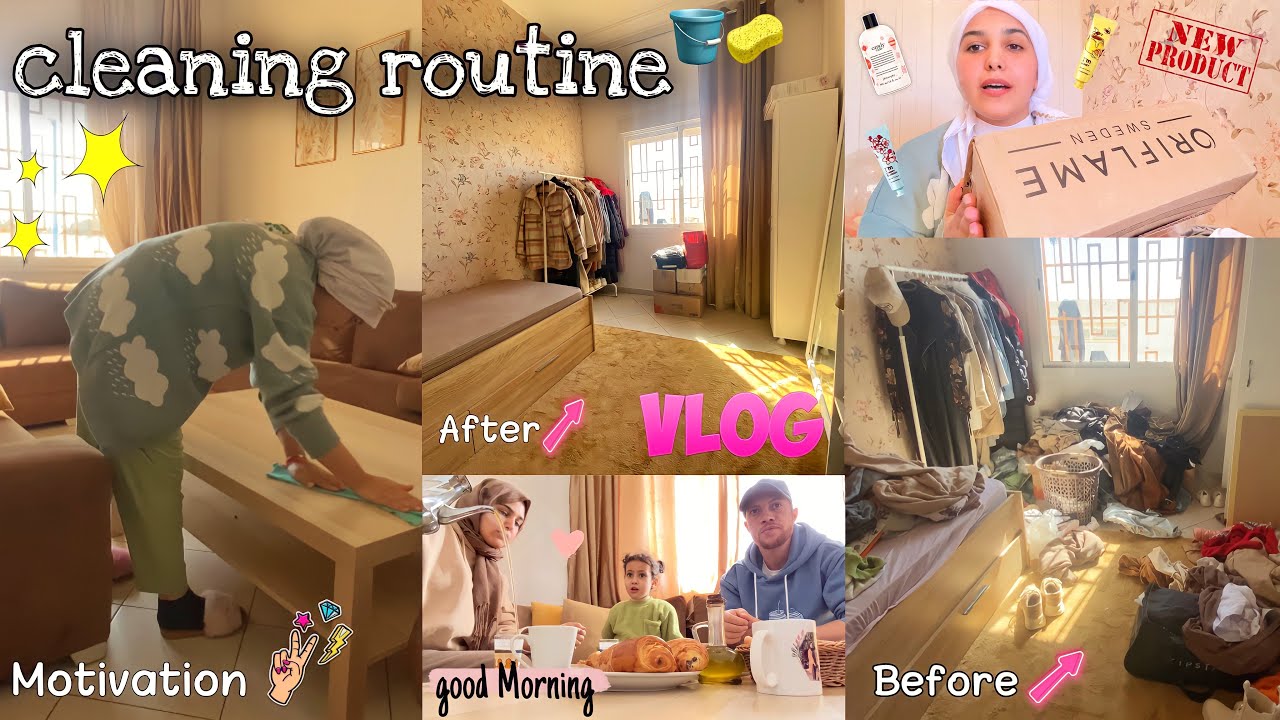 CLEANING DAY🧽🪣| نهار الروينة🧼 (داري ولات بحال الجوطية 😞🧹 +منتجات جداد خديت🧴🛍.. فاش خدامة🤭)
