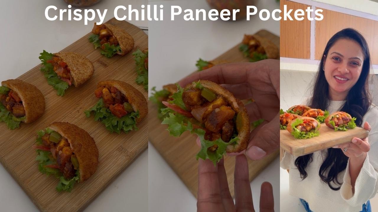 Crispy Chilli Paneer Pockets | बिना कोई अट्टा गूंधे सिर्फ 1 ट्रिक से बनाया, सबको  बहुत पसंद आया