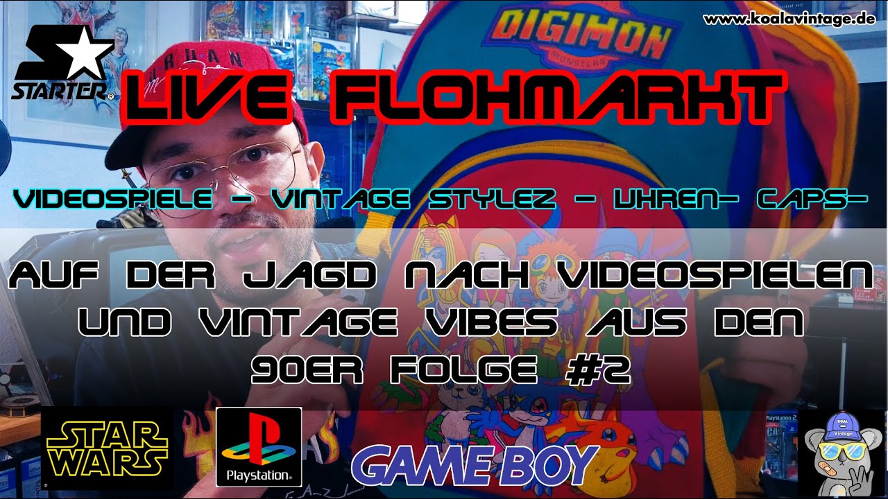 Auf der Jagd nach Videospielen und Vintage Vibes aus den 90er - Live vom Flohmarkt #2