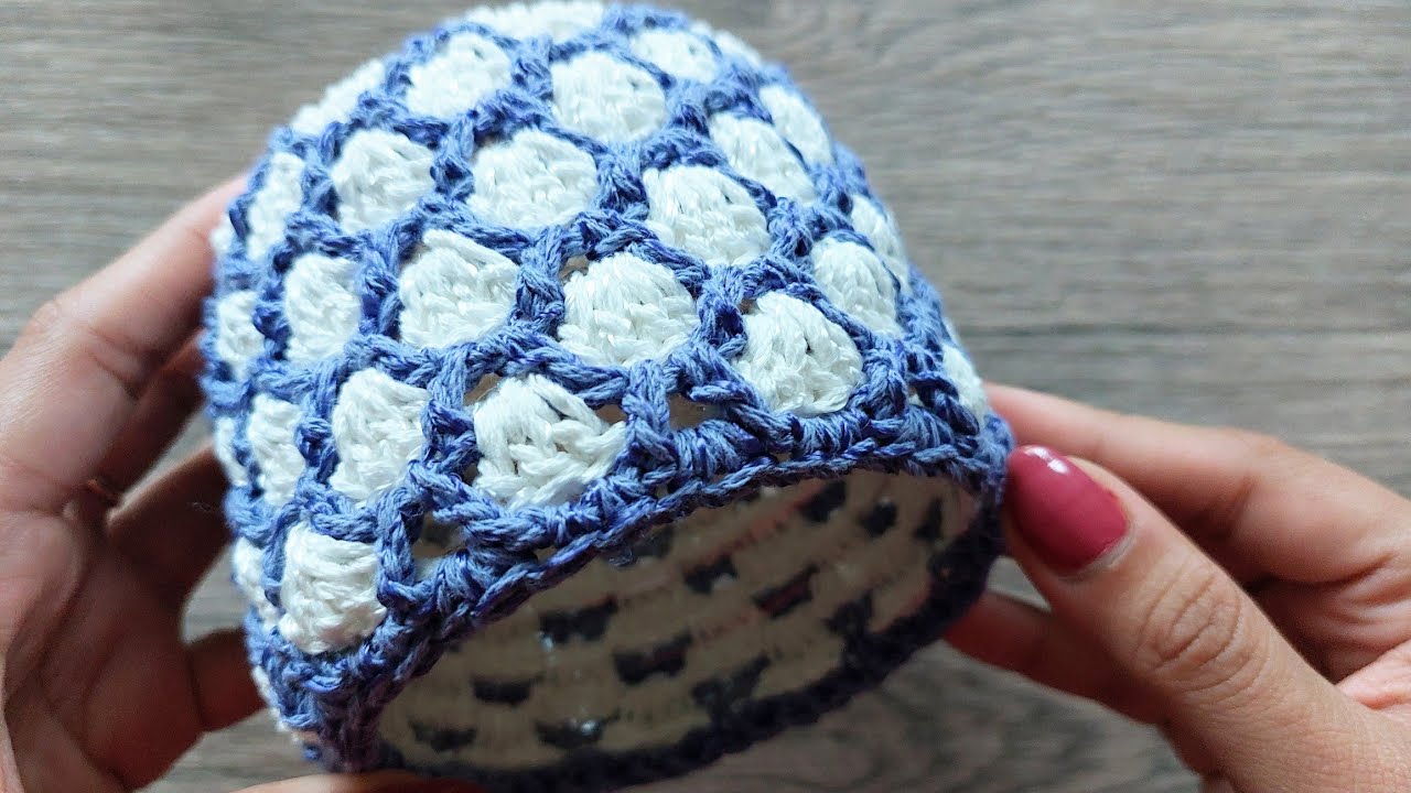 Crochet This Beautiful Gift Item | Creative Idea With Plastic Bottles  #crochetworldcreations