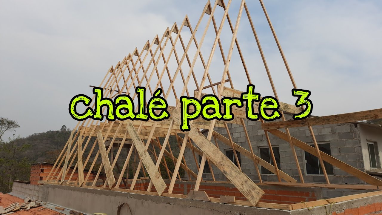 Construindo um chalé de eucalipto e pinus- Parte 3 / Montagem das tesouras.
