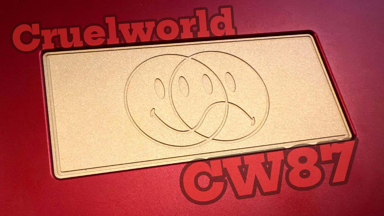 Cruelworld CW87 (PP Plate) | Cherry Nixies | GMK Black Snail