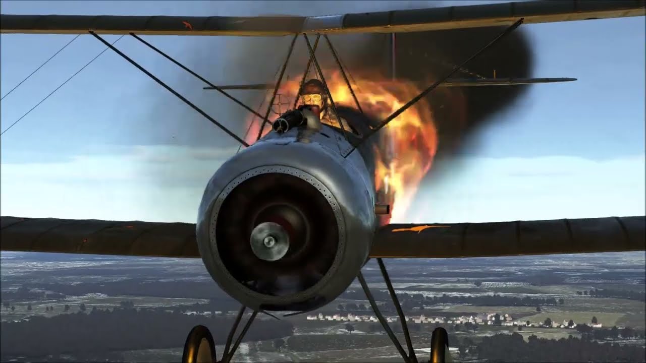 IL-2 Flying Circus IV: the 1 ½ Strutter raiding an airfield
