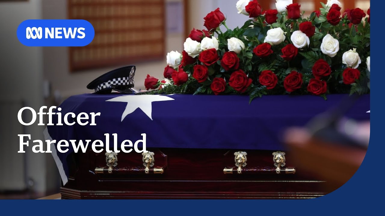 Police officer Neal Thompson farewelled by grieving loved ones | ABC NEWS