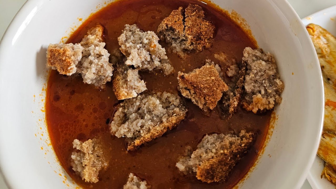 طريقة تحضير مرقة صفاقسية بخبز الشعير، مرقة صفاقسية بخبز الشعير،مرقة بالحوت،اكلات تقليدية