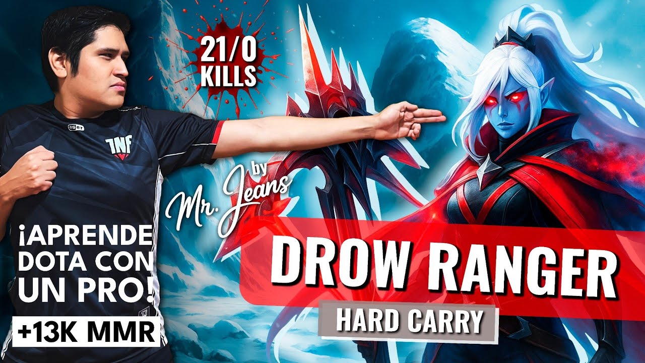 DROW RANGER | EL CARRY MAS ROTO DEL PARCHE 🔴 | POR ESO LOS PROFESIONALES LO JUEGAN 🏹 #dota2