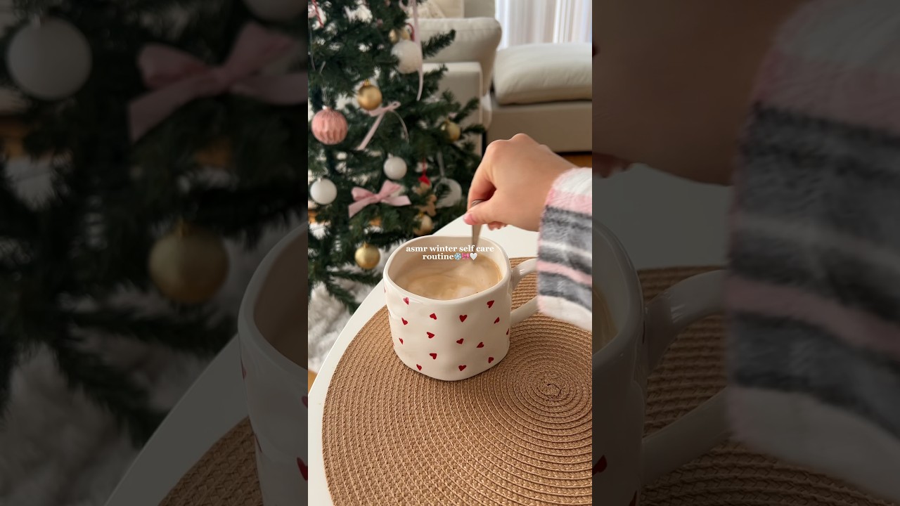 Winter self care routine❄️🎀✨ #thatgirl #selfcareroutine #morningroutine #cleangirl #winter #asmr