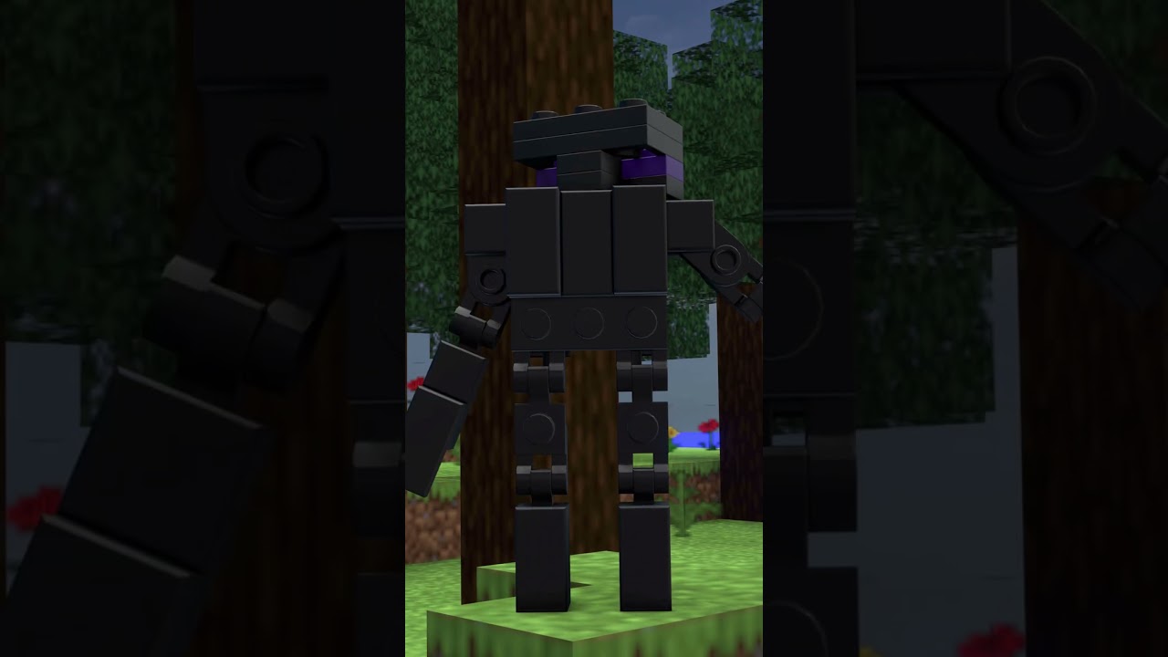 Co jeśli minecraft Enderman to mech transformatora z klock&oacute;w LEGO?