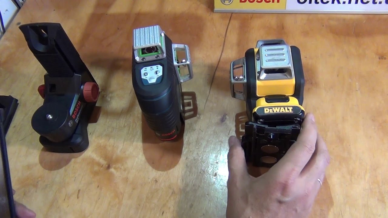 Порівняння нівеліру Bosch GLL 3-80 CG і Dewalt DW089LG сравнение лазерных нивелиров